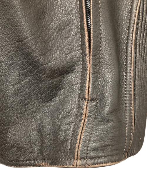 HARLEY-DAVIDSON（ハーレーダビッドソン）HARLEY-DAVIDSON (ハーレーダビッドソン) レザージャケット ブラック サイズ:Lの古着・服飾アイテム