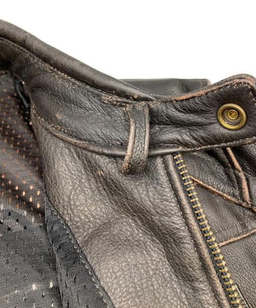 HARLEY-DAVIDSON（ハーレーダビッドソン）HARLEY-DAVIDSON (ハーレーダビッドソン) レザージャケット ブラック サイズ:Lの古着・服飾アイテム