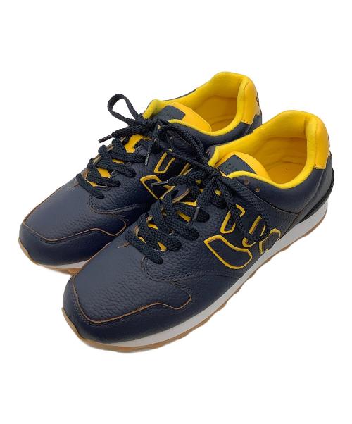 Sangacio（サンガッチョ）Sangacio (サンガッチョ) スニーカー にゅ～ず ネイビー×イエロー サイズ:cm 26.5の古着・服飾アイテム