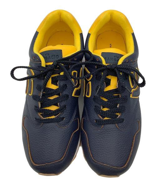 Sangacio（サンガッチョ）Sangacio (サンガッチョ) スニーカー にゅ～ず ネイビー×イエロー サイズ:cm 26.5の古着・服飾アイテム
