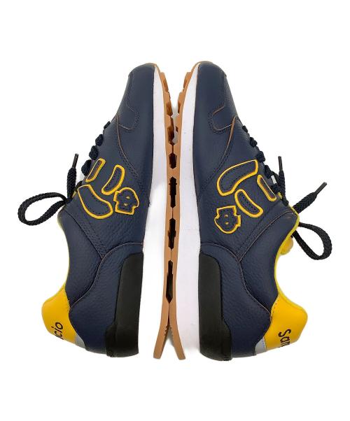 Sangacio（サンガッチョ）Sangacio (サンガッチョ) スニーカー にゅ～ず ネイビー×イエロー サイズ:cm 26.5の古着・服飾アイテム