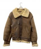 Orchard M/Cオーチャード）の古着「B-6ジャケット RAGLAN SHEEPSKIN JACKET」｜ブラウン