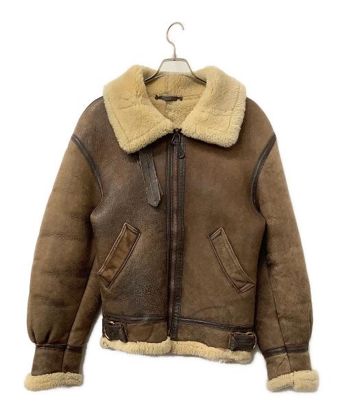 Orchard M/C（オーチャード）Orchard M/C (オーチャード) B-6ジャケット RAGLAN SHEEPSKIN JACKET ブラウン サイズ:36の古着・服飾アイテム