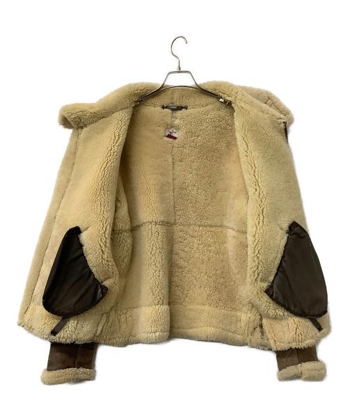 Orchard M/C（オーチャード）Orchard M/C (オーチャード) B-6ジャケット RAGLAN SHEEPSKIN JACKET ブラウン サイズ:36の古着・服飾アイテム