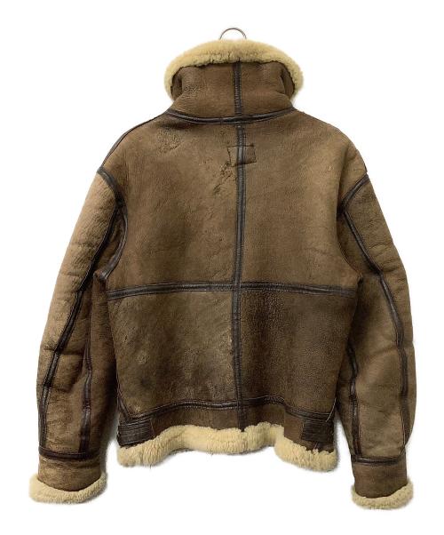 Orchard M/C（オーチャード）Orchard M/C (オーチャード) B-6ジャケット RAGLAN SHEEPSKIN JACKET ブラウン サイズ:36の古着・服飾アイテム