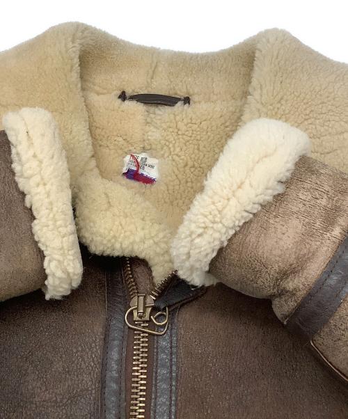 Orchard M/C（オーチャード）Orchard M/C (オーチャード) B-6ジャケット RAGLAN SHEEPSKIN JACKET ブラウン サイズ:36の古着・服飾アイテム