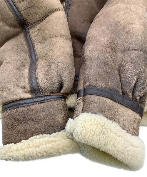 Orchard M/C（オーチャード）Orchard M/C (オーチャード) B-6ジャケット RAGLAN SHEEPSKIN JACKET ブラウン サイズ:36の古着・服飾アイテム