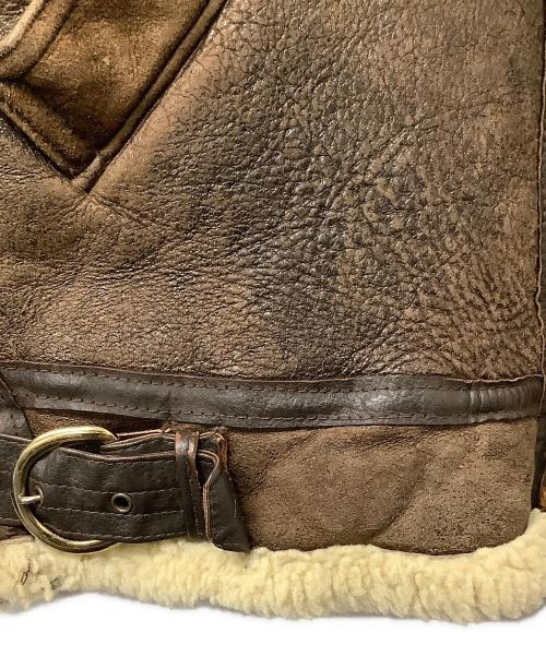 Orchard M/C（オーチャード）Orchard M/C (オーチャード) B-6ジャケット RAGLAN SHEEPSKIN JACKET ブラウン サイズ:36の古着・服飾アイテム