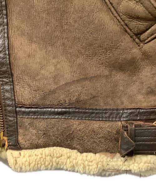 Orchard M/C（オーチャード）Orchard M/C (オーチャード) B-6ジャケット RAGLAN SHEEPSKIN JACKET ブラウン サイズ:36の古着・服飾アイテム