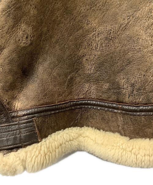 Orchard M/C（オーチャード）Orchard M/C (オーチャード) B-6ジャケット RAGLAN SHEEPSKIN JACKET ブラウン サイズ:36の古着・服飾アイテム