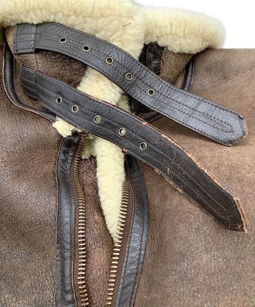 Orchard M/C（オーチャード）Orchard M/C (オーチャード) B-6ジャケット RAGLAN SHEEPSKIN JACKET ブラウン サイズ:36の古着・服飾アイテム