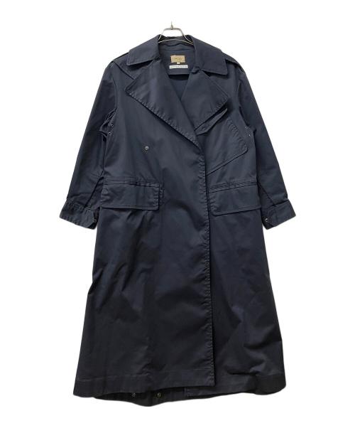 maturely（マチュアリー）maturely (マチュアリー) トレンチコート　☆2 ネイビー サイズ:Lの古着・服飾アイテム