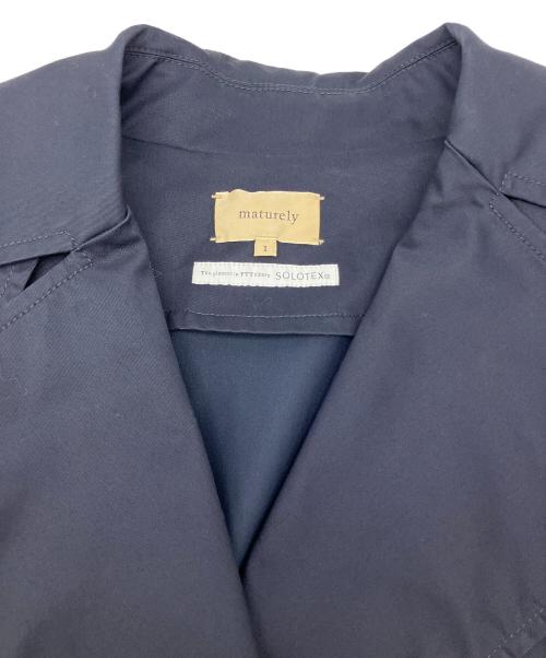 maturely（マチュアリー）maturely (マチュアリー) トレンチコート　☆2 ネイビー サイズ:Lの古着・服飾アイテム