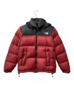 THE NORTH FACEザ ノース フェイス）の古着「ジャケット ヌプシダウンジャケット」｜レッド×ブラック