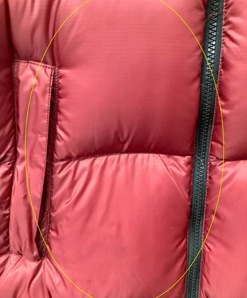 THE NORTH FACE（ザ ノース フェイス）THE NORTH FACE (ザ ノース フェイス) ジャケット ヌプシダウンジャケット レッド×ブラック サイズ:Sの古着・服飾アイテム
