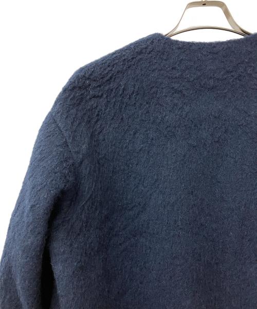 SHIPS any（シップスエニィ）SHIPS any (シップスエニィ) シャギー ノーカラー コクーン コート ネイビー サイズ:ONE SIZEの古着・服飾アイテム