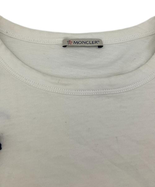 MONCLER（モンクレール）MONCLER (モンクレール) 半袖カットソー ホワイト サイズ:Ｍの古着・服飾アイテム