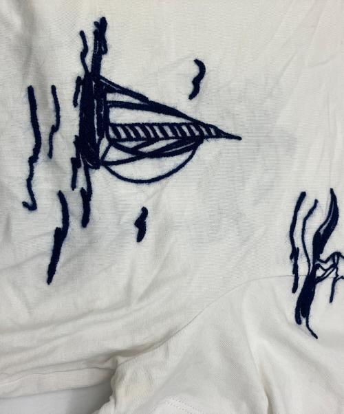 MONCLER（モンクレール）MONCLER (モンクレール) 半袖カットソー ホワイト サイズ:Ｍの古着・服飾アイテム