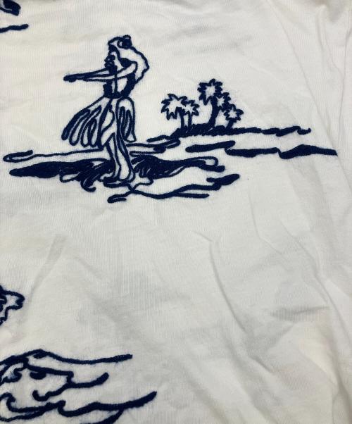 MONCLER（モンクレール）MONCLER (モンクレール) 半袖カットソー ホワイト サイズ:Ｍの古着・服飾アイテム