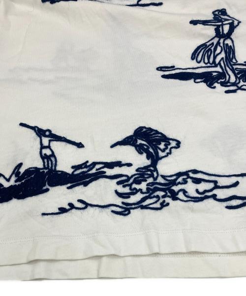 MONCLER（モンクレール）MONCLER (モンクレール) 半袖カットソー ホワイト サイズ:Ｍの古着・服飾アイテム