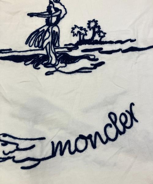MONCLER（モンクレール）MONCLER (モンクレール) 半袖カットソー ホワイト サイズ:Ｍの古着・服飾アイテム