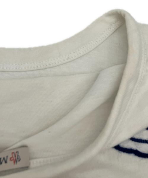 MONCLER（モンクレール）MONCLER (モンクレール) 半袖カットソー ホワイト サイズ:Ｍの古着・服飾アイテム