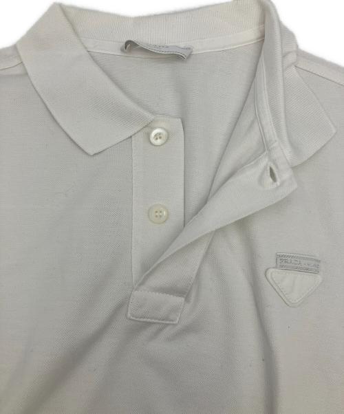 PRADA（プラダ）PRADA (プラダ) 半袖ポロシャツ ホワイト サイズ:Ｓの古着・服飾アイテム