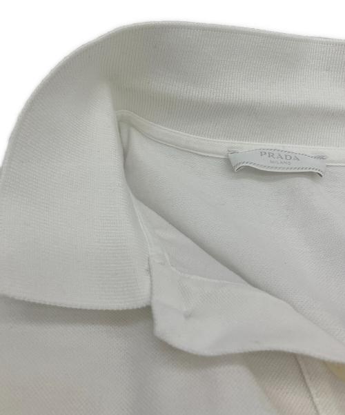 PRADA（プラダ）PRADA (プラダ) 半袖ポロシャツ ホワイト サイズ:Ｓの古着・服飾アイテム