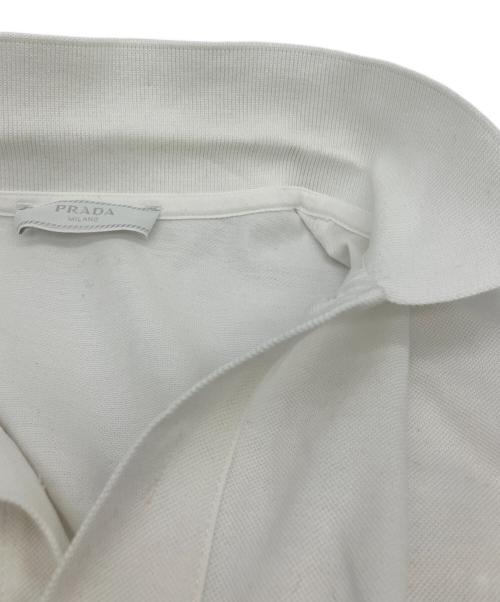PRADA（プラダ）PRADA (プラダ) 半袖ポロシャツ ホワイト サイズ:Ｓの古着・服飾アイテム