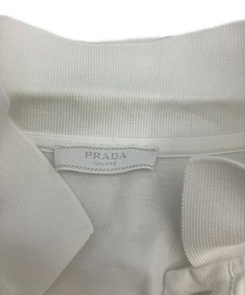PRADA（プラダ）PRADA (プラダ) 半袖ポロシャツ ホワイト サイズ:Ｓの古着・服飾アイテム