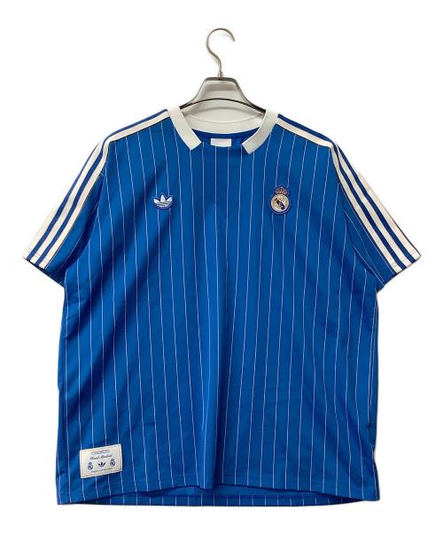 adidas（アディダス）adidas (アディダス) 半袖Tシャツ レアル・マドリード テラス アイコン ジャージー ブルー サイズ:J 2XLの古着・服飾アイテム