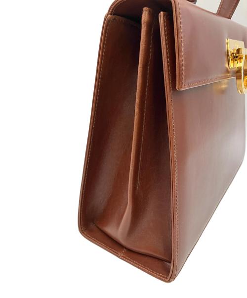 Salvatore Ferragamo（サルヴァトーレ フェラガモ）Salvatore Ferragamo (サルヴァトーレ フェラガモ) 2WAYショルダーバッグ ガンチーニ ブラウンの古着・服飾アイテム