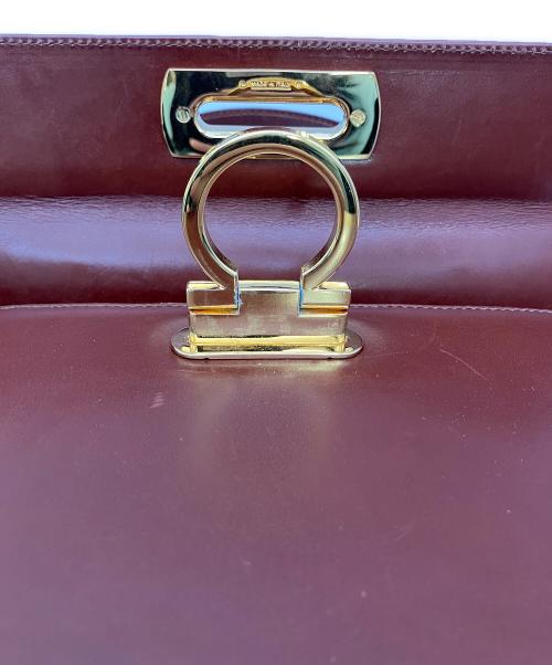 Salvatore Ferragamo（サルヴァトーレ フェラガモ）Salvatore Ferragamo (サルヴァトーレ フェラガモ) 2WAYショルダーバッグ ガンチーニ ブラウンの古着・服飾アイテム