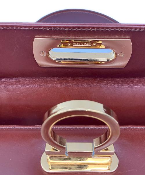 Salvatore Ferragamo（サルヴァトーレ フェラガモ）Salvatore Ferragamo (サルヴァトーレ フェラガモ) 2WAYショルダーバッグ ガンチーニ ブラウンの古着・服飾アイテム