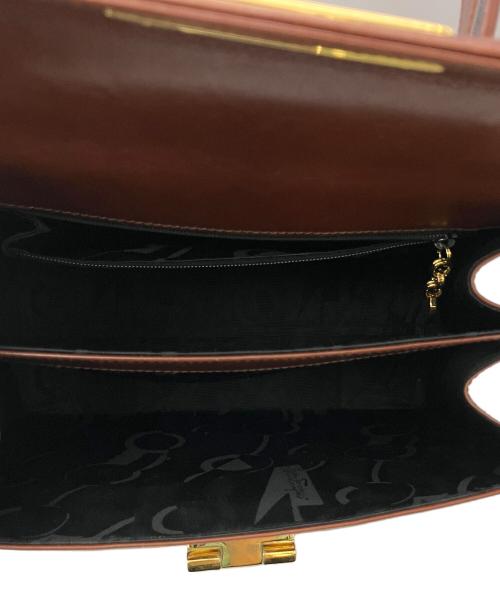 Salvatore Ferragamo（サルヴァトーレ フェラガモ）Salvatore Ferragamo (サルヴァトーレ フェラガモ) 2WAYショルダーバッグ ガンチーニ ブラウンの古着・服飾アイテム