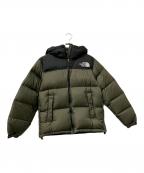 THE NORTH FACEザ ノース フェイス）の古着「ヌプシフーディーダウンジャケット」｜グリーン×ブラック