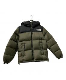 THE NORTH FACE（ザ ノース フェイス）の古着「ヌプシフーディーダウンジャケット」｜グリーン×ブラック