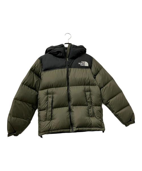 THE NORTH FACE（ザ ノース フェイス）THE NORTH FACE (ザ ノース フェイス) ヌプシフーディーダウンジャケット グリーン×ブラック サイズ:Sの古着・服飾アイテム