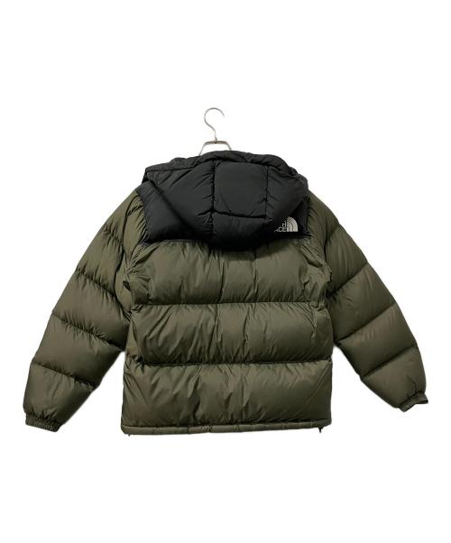 THE NORTH FACE（ザ ノース フェイス）THE NORTH FACE (ザ ノース フェイス) ヌプシフーディーダウンジャケット グリーン×ブラック サイズ:Sの古着・服飾アイテム
