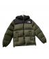 THE NORTH FACE（ザ ノース フェイス）の古着「ヌプシフーディーダウンジャケット」｜グリーン×ブラック