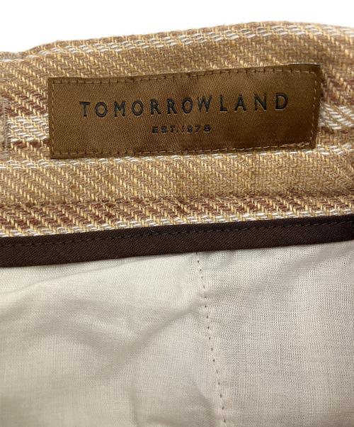 TOMORROW LAND（トゥモローランド）TOMORROW LAND (トゥモローランド) ハバナファブリック 2プリーツイージーパンツ ブラウン サイズ:XSの古着・服飾アイテム