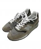 NEW BALANCEニューバランス）の古着「スニーカー Made in USA 997 Core」｜グレー×ホワイト