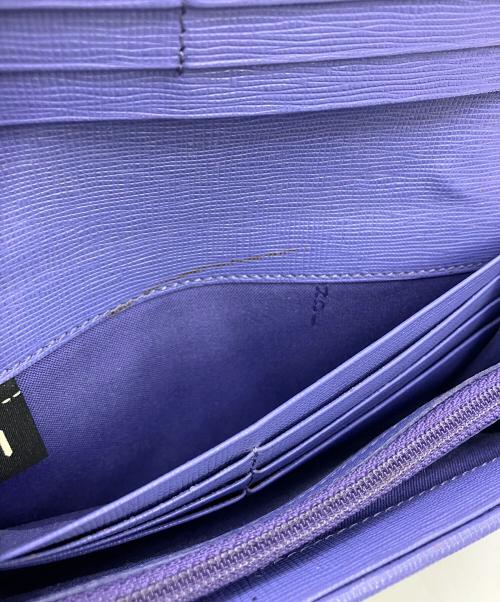 FENDI（フェンディ）FENDI (フェンディ) 長財布 ズッカ  ブラウン×パープルの古着・服飾アイテム