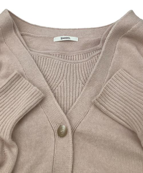 Snidel（スナイデル）Snidel (スナイデル) ワンピース ビッグカーデ&ミニニットワンピースセット ピンク サイズ:Fの古着・服飾アイテム