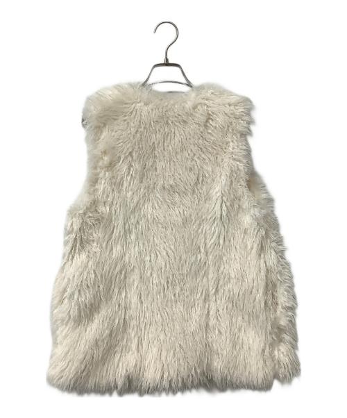 FRAY ID（フレイ アイディー）FRAY ID (フレイ アイディー) ジレ ECOPEL エコファージレ ホワイト サイズ:Fの古着・服飾アイテム