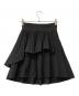 Snidel（スナイデル）の古着「ミニスカート プリーツティアードミニスカート」｜ブラック