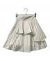 Snidel (スナイデル) スカート プリーツティアードミニスカート ホワイト：4000円