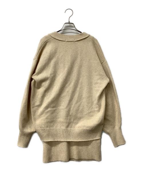 Snidel（スナイデル）Snidel (スナイデル) 厚手カーディガン ミニニットセットワンピース ブラウン サイズ:Fの古着・服飾アイテム