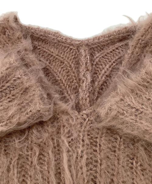 Snidel（スナイデル）Snidel (スナイデル) 厚手ニット シャギーニットプルオーバー ピンク サイズ:Fの古着・服飾アイテム