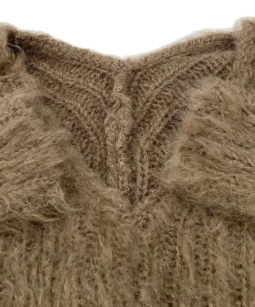 Snidel（スナイデル）Snidel (スナイデル) 厚手ニット シャギーニットプルオーバー ブラウン サイズ:Fの古着・服飾アイテム